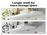 Artiss Floating Wall Shelf Set of 2 White 90CM FUR-V-WALL-03-WH