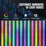 VEVOR 2 PCS 4 FT Whip Light, APP & RF Remote Control Led Whip Light, Waterproof 360&deg; Spiral RGB V952-CRKJPPTDZ4YCDGFM9V9