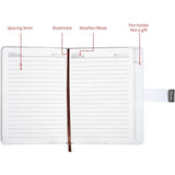 A5 Creative Password Journal with Lock, PU Leather Diary with Combination Lock Password Diary for V1188-MA05-874