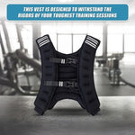 10KG Weighted Vest Top Gym Exercise Fitness Strength Sports Training Weight Loss V63-929911