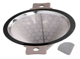 Cone Shaped Strainer Double Ear Stainless Steel Small Strainer for Coffee Tea Leaves Milk Tea V1294-YM0901-3118210147011