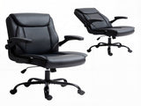 Artiss Executive Office Chair Mid Back Black OCHAIR-G-7023-BK