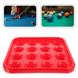 Red Plastic Billiard Cue Holder Tray for Pool Table Accessories, Game Room Organizer and Storage V1192-AZ-W-22541