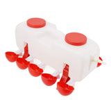 Automatic Chicken Waterer 10L Large Poultry Drinking Cups with 10pcs Bowls for Duck Goose V1294-YM0710-3111230252211