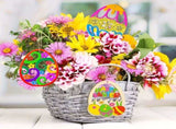 80pcs Easter wooden colored eggs, blank wooden pieces hand-made colored eggs, V1106-HECD-002