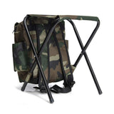 2-in-1 Outdoor Tackle Backpack Foldable Stool Seat Backpack Bag V1308-DSZKI-928
