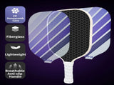 Black Green Striped Fiberglass Pickleball Paddle Set 2 Ultra Lightweight Pickleball Rackets 4 V888-ELOSUNG52244