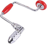 Swing Bit Brace with 4 Jaw Chuck, Hand Drill Manual Hand Crank Drill with A Bit,Carpenters Brace for V1188-WTJ-SJH-1553