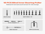 Blind Hole Bearing Puller Set, 16-in-1 Inner Bearing Race and Seal Extractor Kit, 16 PCS Slide V952-HCSNZCLBQ16JCERB3001V0