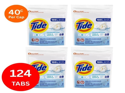 Tide Gentle Cold Water x 124 Laundry Pods TIDE-80797341X4_NZ