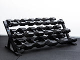 9 Pairs Hex Dumbbells PLUS Dumbbell Rack V1012-CF9HDB270DBR110