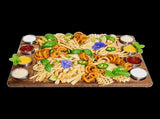 Serving Tray Double Sided Charcuterie Board 8 Sauce Cups Gift V63-920711