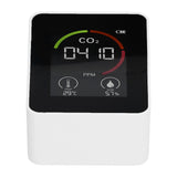 Smart Carbon Dioxide Detector USB Charging Infrared Temperature Humidity Air Quality MonitorWhite V1294-YM0901-3113210119811