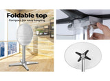 Gardeon 3-Piece Outdoor Bar Set Bistro Table Stools Adjustable Round Cafe FF-TABLESET-ROUND