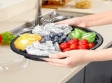 QZS Plastic Veggie Tray,Disposable Fruit Tray with 6 Compartment,10Pack Catering Vegetable Container V1189-WXFWAL-20260319-00531