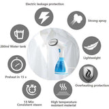 Handheld Steamer 1500W 280ML Portable Clothes Steamer Fast Heating for Home & Travel V1263-JX-5935