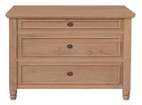 Beau 3 Drawer Solid White Cedar Turn Leg Dresser V199-SB003TLNI