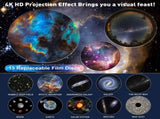 360&deg Starry Sky Night with Solar System, Moon, Nebula, Milky Way, and Astronaut V1188-MS-313-0861