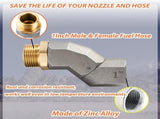 (1" NPT, 2PCS) Fuel Hose Swivel 360 Rotating Connector for Fuel Transfer Pump Fuel Nozzle Multi V1258-DP02-WO-155