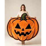 Halloween Pumpkin-Shaped Flannel Throw Blanket, Soft & Warm, Must-Have Creative Home Decor! V1232-NGGT-002