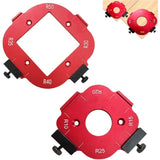 2 Pcs Router Jigs for Wood, Worktop Jig Arc Angle Positioning Jig 1, Router Jigs for R10 R15 R20 R25 V1237-MS-626-312