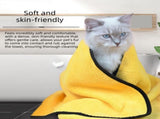 3-piece Dog Rainy Day Care Set with Yellow XL size Waterproof Raincoat, 30x30cm Paw Towel and V888-ELOSUNG53264