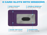 Minimalist Slim Wallet, Leather Front Pocket RFID Blocking Wallet Credit Card Holder Money Clip with V1259-DP01-A-5199