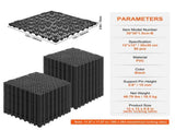 Modular Interlocking Cushion, 50 Pack 30 x 30 cm Splicing Drainage Mats, PVC Interlocking Drainage V952-HZXSJDD1212Y2YO2XV0