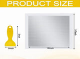 8 Pcs Repair Kit 12 X12 Repair Patch with Scraper Self Adhesive Wall Repair Patch V1366-AZ2-W-14648