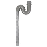 Stainless Steel S Bending Pipe Bathroom Basin Sink Water Drain Plug Draining Tool V1294-YM0901-JY36639