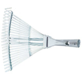 Silver High Carbon Steel Garden Rake Adjustable for Leaves and Gardening V1370-AZ4-16907