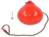 Inflatable Ball Swing Seat 29cm/11.4in Red Small with Hanging Rope Chain for Indoor Outdoor Garden V1294-YM0714-3116210074011