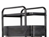 Levede 5 Tier Storage Trolley Slim With Pull Out Drawers For Home Kitchen Black HO0615-BK-5-AU