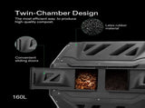 160L Large Outdoor Compost Bin Dual Chamber Tumbling Composter Tumbler Rotating V324-GDCOBIN-160L