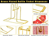 5 Pieces Raffle Ticket Dispenser Brass Ticket Roll Dispenser Raffle Drum for Single Double Roll, V1258-DP02-C-770