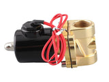 220V DN15 1/2" Electric Normal Closed Valve Electromagnetic Valve for Water Oil Air Gas V1294-YM0901-JY01042