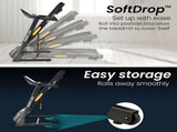 PROFLEX TRX4 Electric Treadmill, Medium Size, Foldable, Suspension, Bluetooth, USB/MP3, Pulse V219-FTNTRDPFTRX4A
