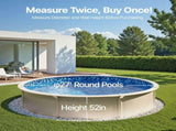 27-ft Round Above Ground Pool Liner, Unibead Pool Liners, Standard Gauge, 52inch Wall Height, V952-YCNCROUND27FS7V0CV0