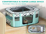 Foldable Pet Playpen for Cats and Small Dogs, Portable Puppy Exercise Cage, Indoor Pet Enclosure V1341-ZY-2A7CVKYU-2XL-GREEN