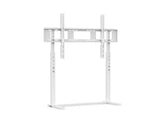 White Adjustable Free Standing TV Stand with Cable Management for TVs Size 32-100inch V767-U-700B-WT