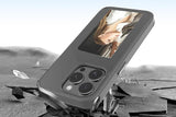 NFC E-Ink Smart Cover iPhone Ink Screen Display Digital DIY Custom Picture Phone Case -Grey /iPhone V1263-JX-6438-1