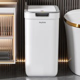 Wall Mounted Trash Bin Press Top Trash Bin Large Capacity Bin Bathroom Bin - White - Size large V1106-121-79989-WHT-LARGE