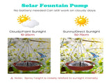 Bird Baths for Outdoors - Solar Bird Bath Fountains, Bird Bath Bowl with Solar Fountain Pump Bird V1366-AZ2-W-05462