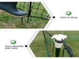 Electric Chicken Netting 60m x 115cm Green Double Prong Poultry Mesh Fence V379-CHICKNET60
