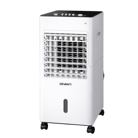 Devanti Evaporative Air Cooler Conditioner 6L EAC-C-BT-18J-WH