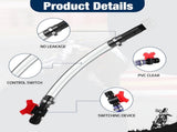 6 Pack Racing Fuel Jug Hose 14 Inch Transparent Gas Can Hose with 3 Pack Bender Clear Fuel V1258-DP02-C-3066