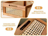 Decorative Basket Book Storage Woven Baskets for Storage Basket Organizing Nursery Bedroom Rattan V1366-AZ2-W-16191