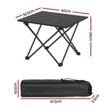 Folding Camping Table 40 cm, Roll-Up Aluminum Picnic BBQ Outdoor Table V1188-MS-617-092