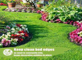 Plastic Garden Edging, Flexible Lawn Border Fence for Garden Boundaries, Flowerbeds and DIY V1189-LC-HW-00211