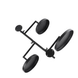 Window Rotating Plant Stand Shelf Indoor Black Floating Shelves 3 Tier Wall Mount Plant Holders for V1294-YM0901-3117250039811
